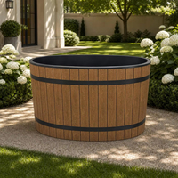 Baignoire Spa Ovale Autoportante en Acier Inoxydable Durable avec Couvercle, Style Classique pour Hôtels et Villas – Idéale pour la Récupération