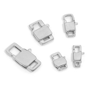 Cierre de Mosquetón Tipo D |   Conector de Gancho de Acero Inoxidable con Baño de Oro PVD de 18K para Pulseras, Collares, Bolsos y Accesorios DIY - Product Image 2