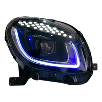 Feux de jour à LED pour Smart 453, ensemble de phares 70W 12V, lentille à double faisceau, phares LED 12V pour Smart 453