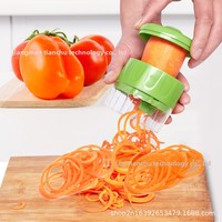 Multifunctionele plastic roestvrijstalen handmatige roterende rasp, fruit- en groentesnijder, aardappelschiller