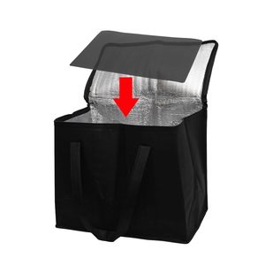 Custom Reusable Non Woven Soft Shopping Grocery Picnic Insulated Tote Food Delivery Thermal Insulation Cooler Bag for Food - Product Image 6