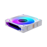 Lovingcool kipas pendingin komputer, desain cermin tak terbatas 120mm ARGB blok bangunan Splicing untuk casing PC