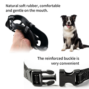 Muselière réglable pour chien, en plastique respirant, protège-bouche anti-morsure pour l'entraînement des chiens de taille moyenne à grande - Product Image 5