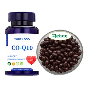 Commercio all'ingrosso Omega 3 Q10 coenzima CoQ10 100mg 200mg 300 mg softgel soft Capsule integratori alla rinfusa