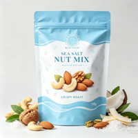 Sachets personnalisés en Mylar à fermeture éclair pour fruits lyophilisés, snacks séchés, noix, emballage alimentaire OEM