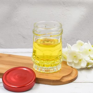 Nouveau pot <span class=keywords><strong>en</strong></span> verre rond de 160 ml pour <span class=keywords><strong>caviar</strong></span>, confiture ou bonbons, personnalisable avec couvercle métallique sérigraphié - Product Image 3