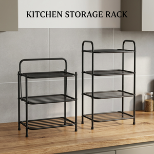 High Quality Metal Four-Layer <b>Dish</b> and Bowl Kitchen Storage Rack-Adjustable Multifunctional Modern Design 45.72cm X 63.5cm - Product Image 3