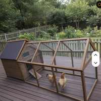 Gallinero y Jaula para Conejos de Madera, Grande, Moderno, Ecológico, Resistente a la Lluvia, para Exteriores, Casa para Mascotas con Nido para Poner Huevos, Muebles para Exportación