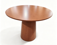 Table basse ronde en bois sur mesure, couleur personnalisée, pour hall d'hôtel, chambre d'hôtes, projet hôtelier