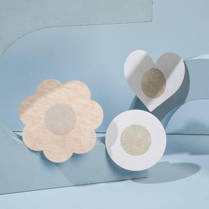 Cache-tétons jetables autocollants en forme de cœur pour adultes, en tissu non tissé, coussinets de soutien-gorge discrets - Product Image 3