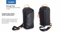 Sac de rangement pour console de jeu portable, design accordéon 3D, tissu Oxford + PU, style et durabilité, facile à nettoyer