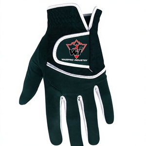 Guante de Golf de Cuero Genuino Verde Oscuro Premium con Ribete Blanco, Tela Transpirable, Correa de Muñeca Ajustable, Unisex - Product Image 5