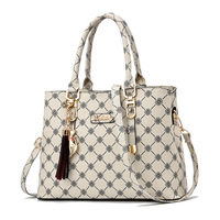 Sac à main vintage monogramme pour femme, élégant sac fourre-tout professionnel grande capacité, sacoche de bureau tendance, sac bandoulière