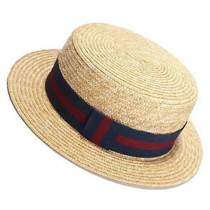 Natural Straw Panama <b>Hat</b> Ribbon <b>Band</b> Boater Sun <b>Hat</b> for Beach Travel Outdoor - Product Image 1
