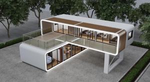 Apple cabina 20 pies 40 pies al aire libre moderno popular prefabricado portátil de lujo al aire libre Apple cabina Oficina - Product Image 3