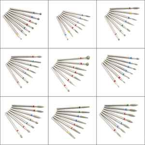 Chuyên Nghiệp 7-Mảnh Thép Không Gỉ Nail Khoan Bit <span class=keywords><strong>Set</strong></span> Xách Tay Tungsten Máy Xay Đầu Cho Làm Móng Tay Móng Chân Kim Loại Lớp Biểu Bì - Product Image 2