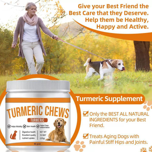 Suppléments de soins de santé pour animaux de compagnie Curcuma Curcumine Soft Chews pour réguler l'inflammation systémique offrent une <span class=keywords><strong>protection</strong></span> antioxydante - Product Image 2