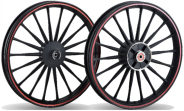新式オートバイホイールアルミホイールYC-009フロントホイール18-九州Hda 1.4*17エレガンス - Product Image 2