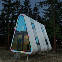 Toit triangulaire en acier Airbnb Chine Maison préfabriquée Casa Prefabricada Cabine modulaire Petites maisons Maison Conteneur Maisons préfabriquées