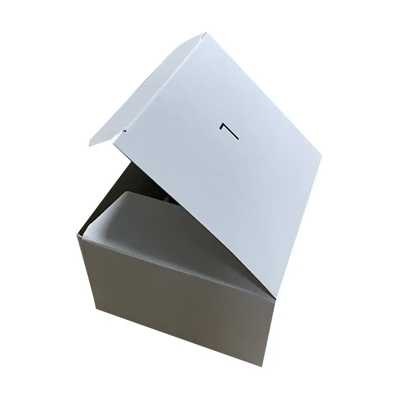 白い段ボール配送ボックスギフト郵送メーラーパッキングカートン収納ボックス & ビン用包装