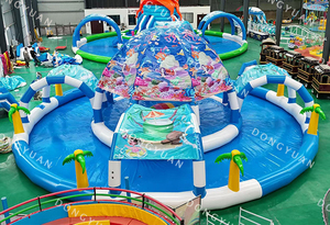 2025 Bestseller Aufblasbares Wolken zelt Kinder Erwachsene Wasserspiel geräte für zu Hause Hüpf trampolin für den Wasserpark Heimgebrauch - Product Image 6