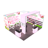 Stand d'exposition modulaire portable en aluminium pour salon professionnel