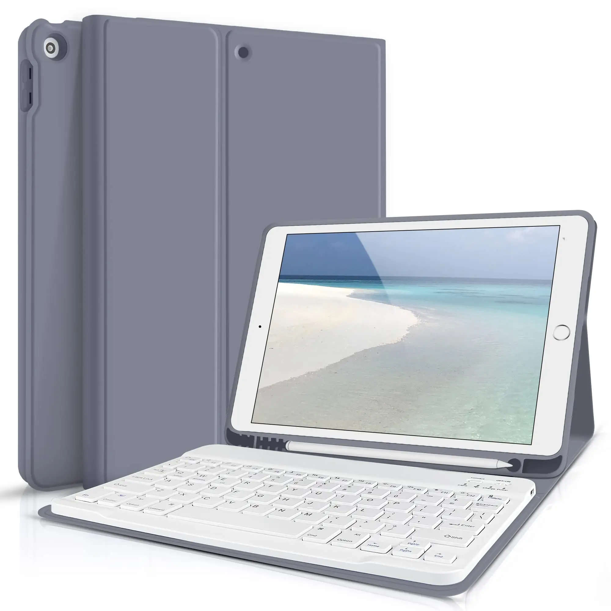 Özel taşınabilir ince kompakt kablosuz klavye ipad tablet pc için 60% 10 inç kablosuz klavye klavye