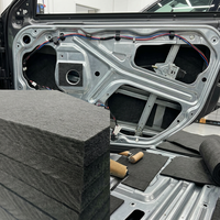 Feutre non tissé blanc aiguilleté pour isolation acoustique intérieure automobile, panneau de rembourrage, épaisseur personnalisée