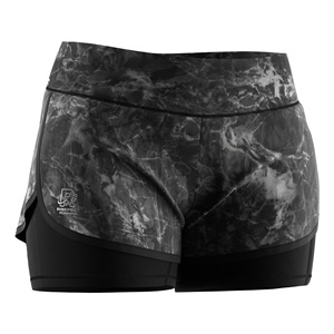 Shorts 2 en 1 Elásticos en 4 Direcciones para Mujer, para Correr, con Detalles Reflectantes Personalizados para la Noche, para Maratón de Medida Distancia - Product Image 3