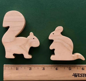 Ahşap hayvanlar oyuncaklar Woodlland hayvan Montessori oyuncaklar Moose tilki ayı baykuş geyik kuş - Product Image 4
