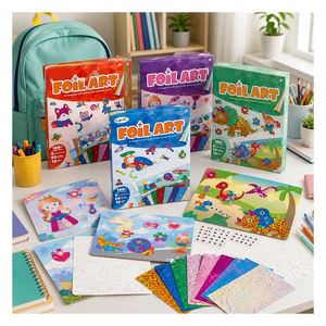 Safari Wildlife Foil <b>Transfer</b> Kit Colorful EVA <b>Stickers</b> Jungle Scene Preschool Learning Craft Gift for Toddlers - Product Image 6