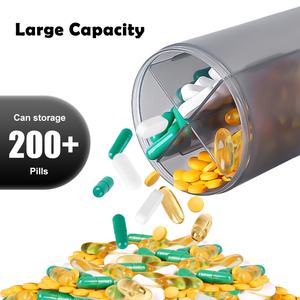 Медицины отсек оптом планшет на заказ на всю неделю диспенсер для изготовления круглых пластиковых 7 дней на Органайзер Смарт таблетки коробка - Product Image 3