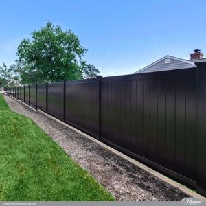 Clôture murale en métal à lame d'intimité en profilé d'aluminium noir en bronze extrudé pour extérieur avec portail senda prix 10 pieds 6 pieds - Product Image 5