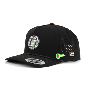 5 bảng đen không thấm nước hat cao su vá Logo Mũ bóng chày Laser Cut Golf hat với TEE chủ nam châm bóng Maker Golf Rope hat - Product Image 3