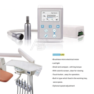 Micromoteur dentaire électrique sans balais avec <span class=keywords><strong>panneau</strong></span> de commande, 7 mémoires, commutation automatique, 40000 tr/min et couple de 3,0 Ncm - Product Image 2