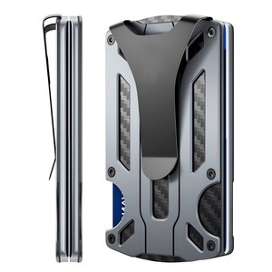 Custom Aluminum Alloy RFID Blocking Slim Credit Card Holder Metal <strong>Wallets</strong> for Men - Product Image 1