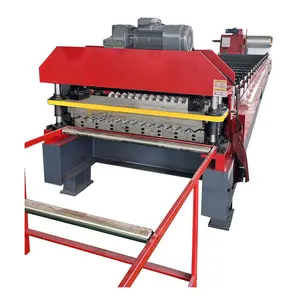 High Speed Corrugated Roofing Sheet Roll Forming Machine Corrugated Roof Sheet Making Machine With 5 Tons Hydraulic Decoiler