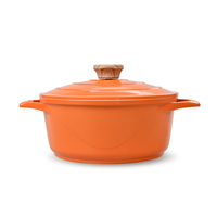 Marmite en métal noir de taille personnalisée casserole au design moderne avec revêtement en céramique ustensiles de cuisine marmite