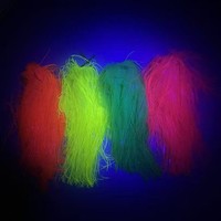 Perruque fluorescente colorée très vendue pour animaux de compagnie, idéale pour les fêtes d'Halloween par temps de pluie