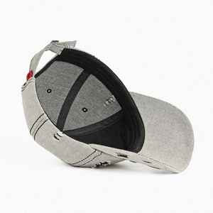 Casquettes de baseball personnalisées à 6 panneaux avec logo de marque, style vintage vieilli, vente en gros - Product Image 6