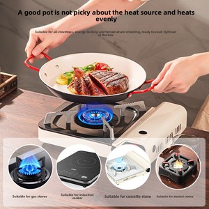 Poêle à <span class=keywords><strong>steak</strong></span> en acier inoxydable, best-seller, épaissie, antiadhésive, <span class=keywords><strong>pour</strong></span> fruits de mer, idéale <span class=keywords><strong>pour</strong></span> la restauration - Product Image 4