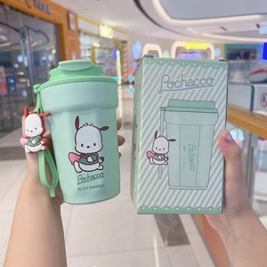 Lakuna personalizado Rollo de Canela Kawaii <span class=keywords><strong>Kitty</strong></span> Pochacco botella de agua de dibujos animados 480mL taza de agua térmica regalo de negocios - Product Image 3