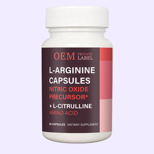 Capsules de L-Arginine Premium OEM/ODM Précurseur d'Oxyde Nitrique Supplément d'Acides Aminés 60 Capsules - Product Image 2