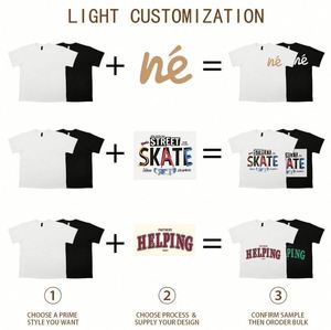Camiseta de punto 100% algodón, unisex, con estampado de personajes, logotipo personalizado, serigrafía multicolor, cómoda, de alta calidad, DTF/DTG, 230 gramos, OEM. - Product Image 3
