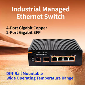 Commutateur de <span class=keywords><strong>Noyau</strong></span> 10G Géré L2 |   24 ports Gigabit <span class=keywords><strong>RJ45</strong></span> + 8 ports SFP + 4 ports 10G SFP+ Uplink |   Commutateur de Niveau 2 pour Entreprises ERPS - Product Image 6