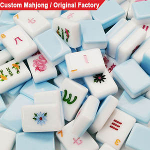Juego de Fichas de Mahjong Occidental de 4 Capas de Alta Calidad, Personalizado de Fábrica, Fichas de Mahjong Americanas de Acrílico de Lujo - Product Image 1