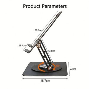Nouveau support pour ordinateur portable ergonomique, rotatif à 360°, réglable en hauteur, pliable, en métal, universel, pour iPad MacBook - Product Image 3