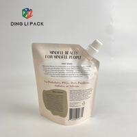 Sac de détergent écologique personnalisé de 50ml 100ml 1000ml bec liquide biodégradable pochette debout pour produit de shampooing
