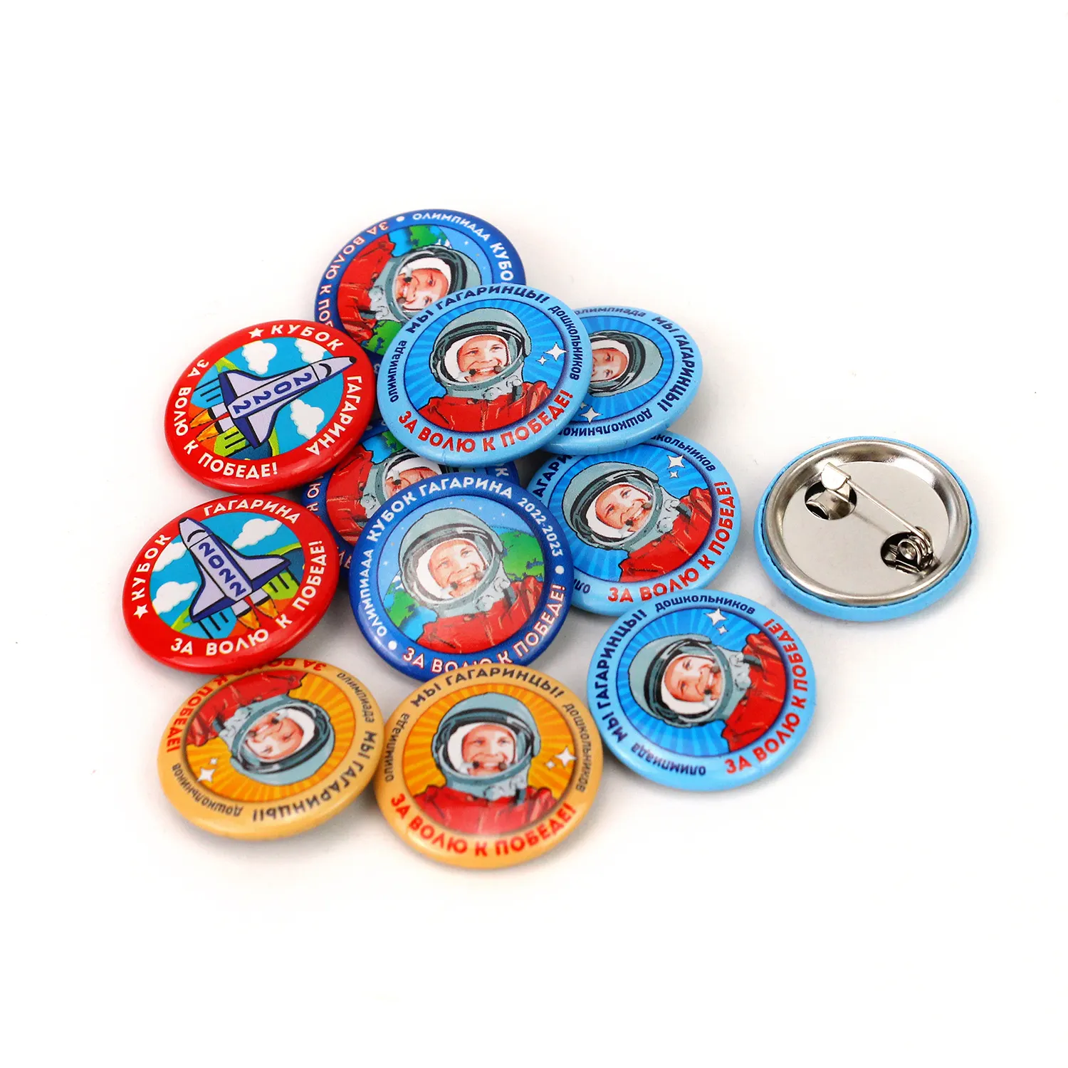 Weißblech Kühlschrank magnete Benutzer definierte Material teile Blank Round Button Tin Badge 58Mm Magnetic
