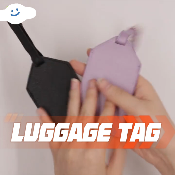 Étiquette à Bagages 'Eat Sleep Guitar Repeat' - Similicuir - Cadeau Musicien
